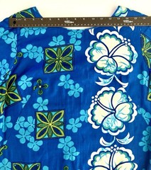Vtg 60s Richard Douglas Hawaiian Maxi Dress Frog Closure Tiki MCM Mod Hostess