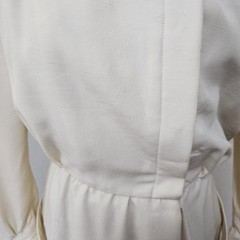 Auth Vintage Thierry Mugler 1980s Wool Cream Dress