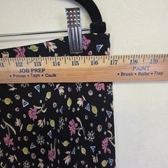 Carol Anderson Collection Maxi Skirt Womens S Black Floral Y2K Fairy Grunge 90s