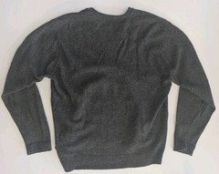 Vintage 1950s Welgrume V-neck XL Lambs Wool Sweater USA Sportswear Grey Made USA