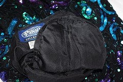 Vintage Pinki Collection – 100% Silk Sequin Beaded Confetti Top, S or M, 1980