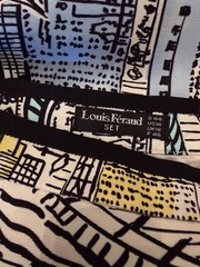 Vintage Louis Feraud “City Scene” Skirt Suit SZ 14 Germany
