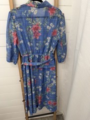 VTG 70’s Size 18.5 Dress Cottagecore Floral Modest, Full Coverage Long Sleeve