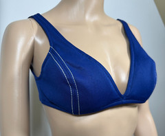 Vtg 1950’s Cole of California Bikini Top *Size 10 Blue Retro Pin Up Rockabilly