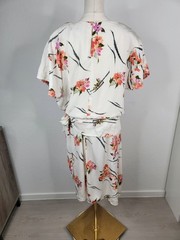 Vintage 80s Lori Max Drop Waist 20s Inspired Dress Woman’s 18W Floral Blosson