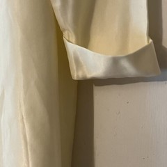 Vintage 1960s Lily of France Butter Yellow Nightgown w/Lace Trim Size Medium