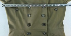 NWOT CHRISTIAN DIOR John Galliano Hourglass Bar Jacket 10 Olive Green Khaki RARE