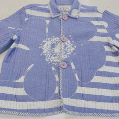 Keren Hart VTG Quilted Floral Reversible Purple Jacket Boho Cottagecore XL