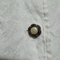 Vintage 80s La Belle Ivory Victorian Hippie Waistcoat Vest Top size Small
