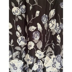 Vintage Y2K Dark Floral Slip Dress Black Gray Grunge 90s Whimsigoth Fairy Size 2