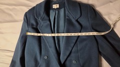 Vintage 1970s John Weitz Double Breasted Peacoat Made In Poland 100% Wool