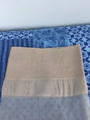 6 Pair Vintage Boxed Exquisite garter stockings Mesh 9 1/2 Light Grey