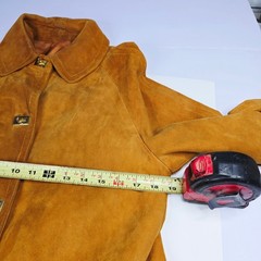 Vintage 60s 70s Bonnie Cashin Sills Gold Turn Lock Leather & Canvas Coat Jacket