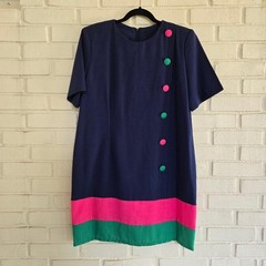 80s 90s shift dress mod gogo style. Willow Ridge Size 16P Plus Size Vintage