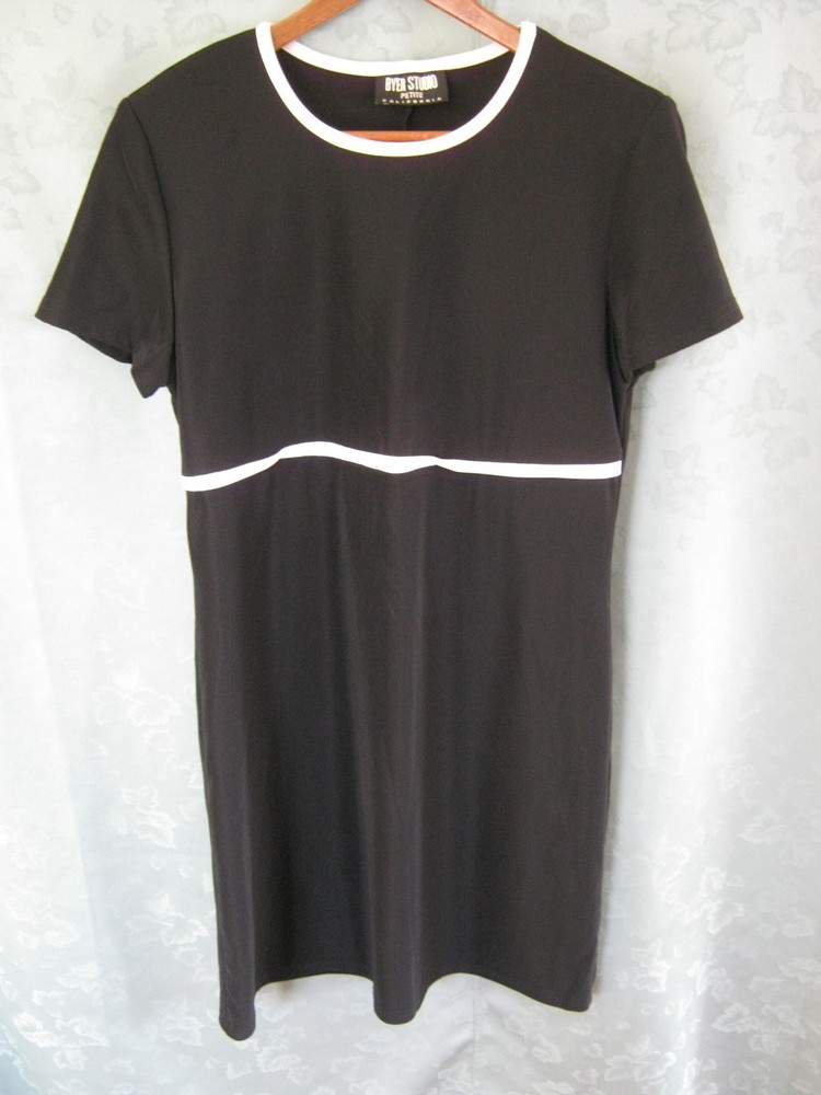 Vintage Byer Studio Scooter Dress Size PL Petite Large Stretchy 80’s does 60’s