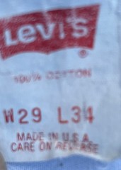 Vintage Levi’s 501 Jeans Made USA 28×33 Blue Galactic Galaxy Wash 1990s Button