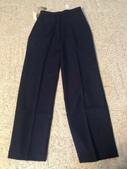 Alex Colman Pants Women’s Size 14 Blue Texturized Dacron Polyester New Tags 4099