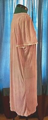 Vintage Fundamentals Mauve 100% Nylon & Lace Ladies Size Large V-Neck Nightgown