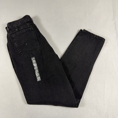 Lee Riders Vintage High Waisted Mom Jeans Tapered Leg 16 Long Black NWT USA