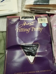 Lot 9 Vintage Round The Clock Encore Silkies Sheer Pantyhose Queen Size 3X 4X