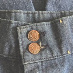 1970’s Deadstock Orange Tab Levi’s Rainbow Stitched Pocket Shorts W22.5