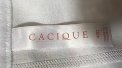 CACIQUE 48D Floral Molded Lighty Lined Polyester blend Wire Free Bra #4219