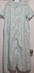 Glover Place Vintage Housecoat Housedress Lounge Robe Size Medium M Floral Nice