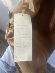 Vintage Nordstrom Gallery Fleurette 100% Camel Hair Satin Lined Jacket Blazer