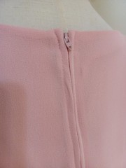 Vintage 1960s/70s Toni Todd Union-Made Pink Pearled Puff Sleeve Coquette Dress