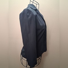 Vintage DVF Black Tailored Colin Jacket 3-Button Blazer Size 6 Made in USA