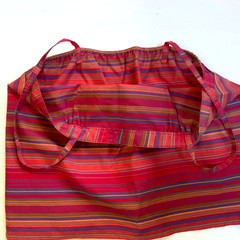 Vintage 80s Sasson Paris Cotton Striped Halter Top Tank Made in Hong Kong 10 11