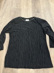 Vintage Ruth Norman New York Saks Fifth Avenue Black Blouse m/l or dress small