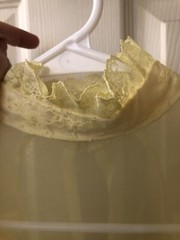 Vintage yellow handmade bridesmaid prom dress chiffon satin SEE description