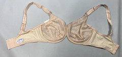 WARNER’S Vintage Bra SIZE 34D beige nude soft cup underwire classic 01500