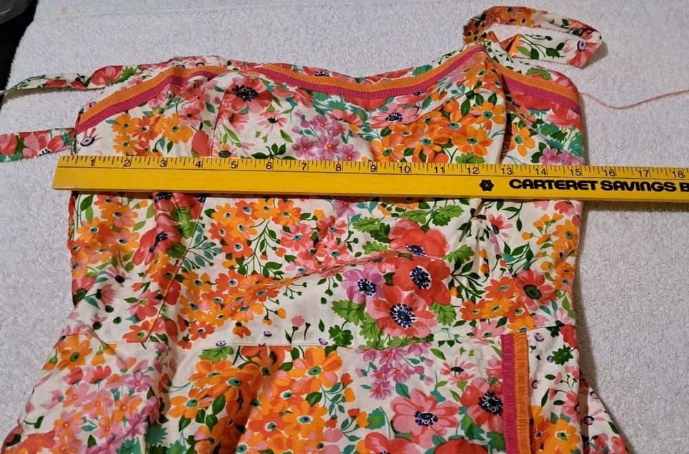 Deadstock Vintage 1960s Floral Swim Romper Print Playsuit Gabar Swimwear 20