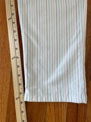 Vintage 1980s Levis Deadstock Juniors Candy Stripe tapered Pants Sz 11, White