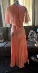 Vintage Elegant Miss Of California Pink Pleated Dress