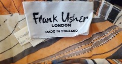 Frank Usher London Vintage 1970s Sheer Maxi Dress Womens Size 38