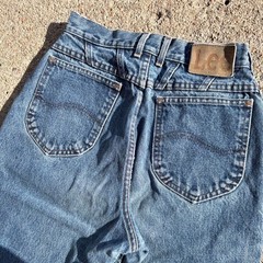 Vintage 70s Lee Riders Light Wash Denim Jeans Union Made Talon Zip Sz 10 Medium