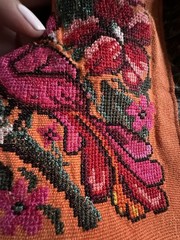 Vintage Guatemalan Patchwork Pants Embroidered Boho Ethnic Artisan Colorful M/L