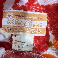 VTG Waltah Clarkes Hawaii Maxi Dress Tropical Floral Mod 60S Sz Sm Resortwear