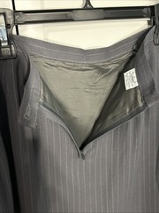 90’s Vintage Pinstripe Blazer And Skirt Suit Size 12 Gray Pursuit LTD
