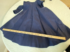 1950’s Vintage Nathan Strong Navy Travel Business Dress Side Zip No Tags