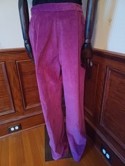 Vintage 1980s Country Suburbans Brand Union-Made Purple Boho Corduroy Suit