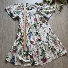 VTG 80S 90S COLORS APPEL MUUMUU HOUSE DRESS Floral PATIO DRESS