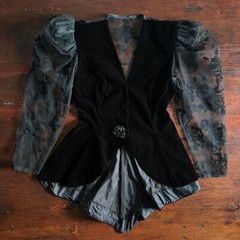 Velvet Lace Blazer by “Climax” Karen Okada for David Howard – Size 5/6