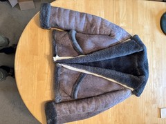 One Of A Kind: Vintage Unique Handmade Artesian Sheepskin Jacket. Warm & Comfy.