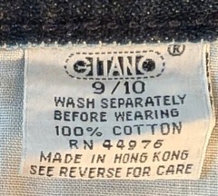 Vintage GITANO Colorfits Striped High Waist Jeans Zippered Leg 26×27 Juniors