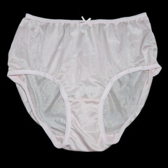 Vintage Sheer Nylon Panty Light Pink Sissy Silky Granny Brief Sz. 7-8 Hip 38-42″