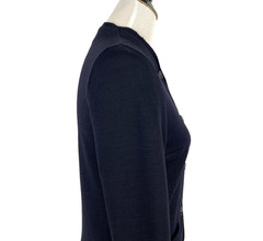 Vintage 60s Catalina Cardigan Womens S Black Classic Granny Knit Sweater